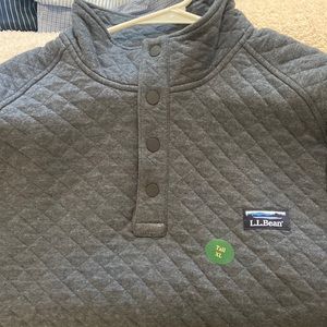 Ll Bean XL Tall Quilted Pullover New With Tags NWT